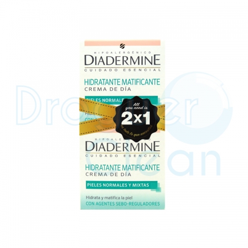 Diadermine Hidratante Matificante Crema Dia Piel Normal/Mixta 50 Ml Duplo